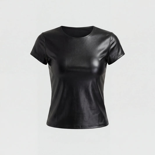 Isabella Faux Leather Top