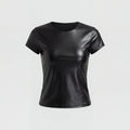 Isabella Faux Leather Top