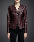 noir gloss leather jacket